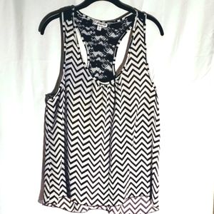 🌹Just In🌹ROOMMATES Hi-Low Chevron Print Top